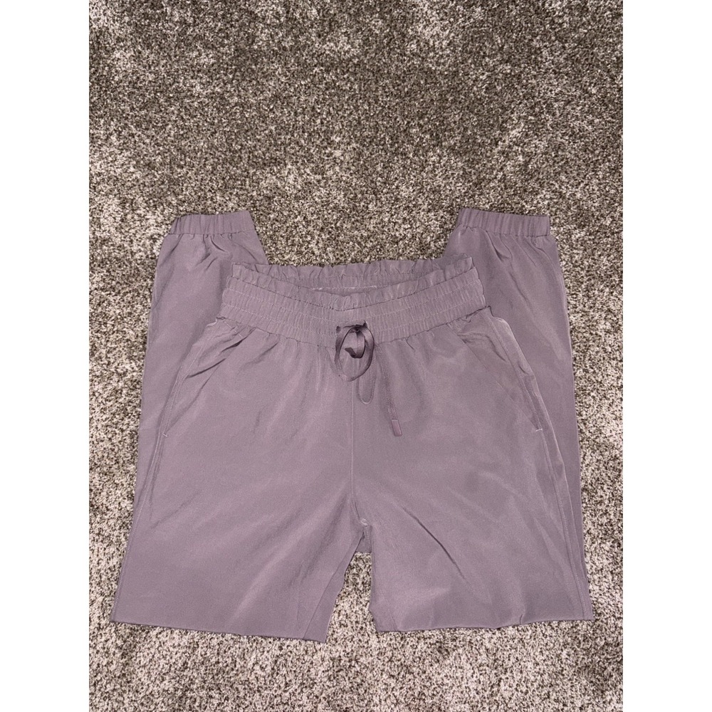 Mono B Women's Purple Jogger Pants S Drawstring Elastic Waist Pockets